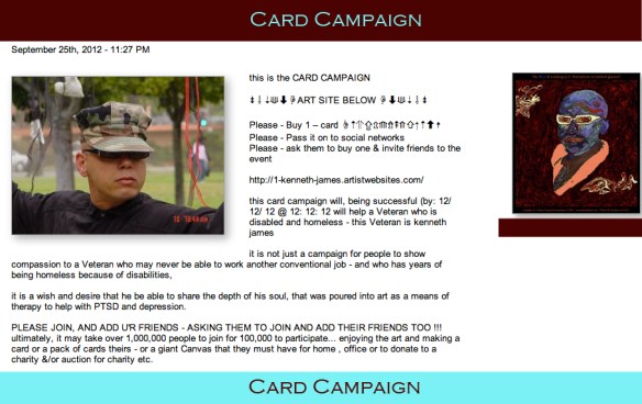 Card Campaign, helping one Veteran @ a time!!!