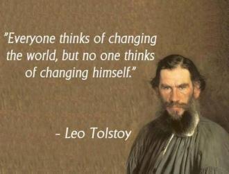 Tolstoy response to change Tolstoy response