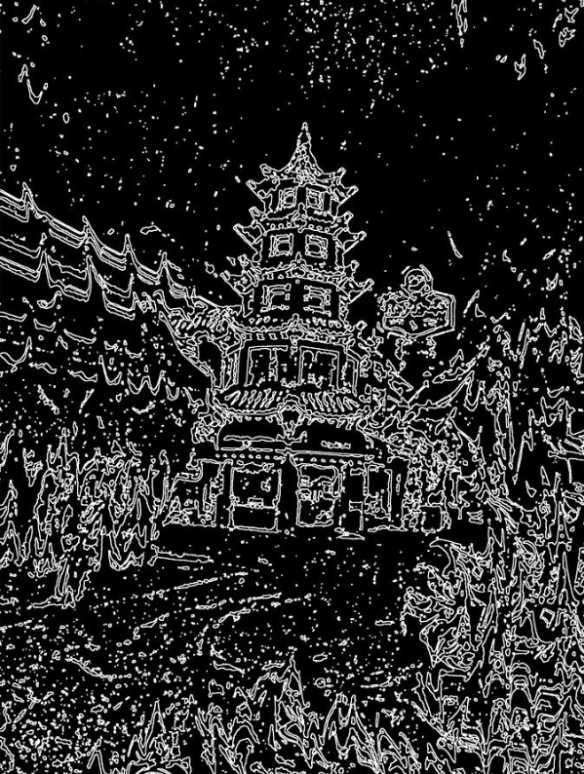 ghosts and the robot in China Town