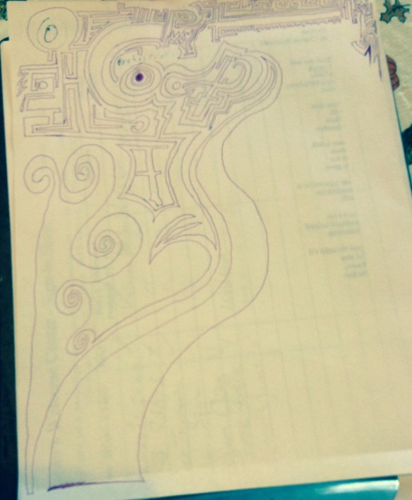 beginning of the one line design